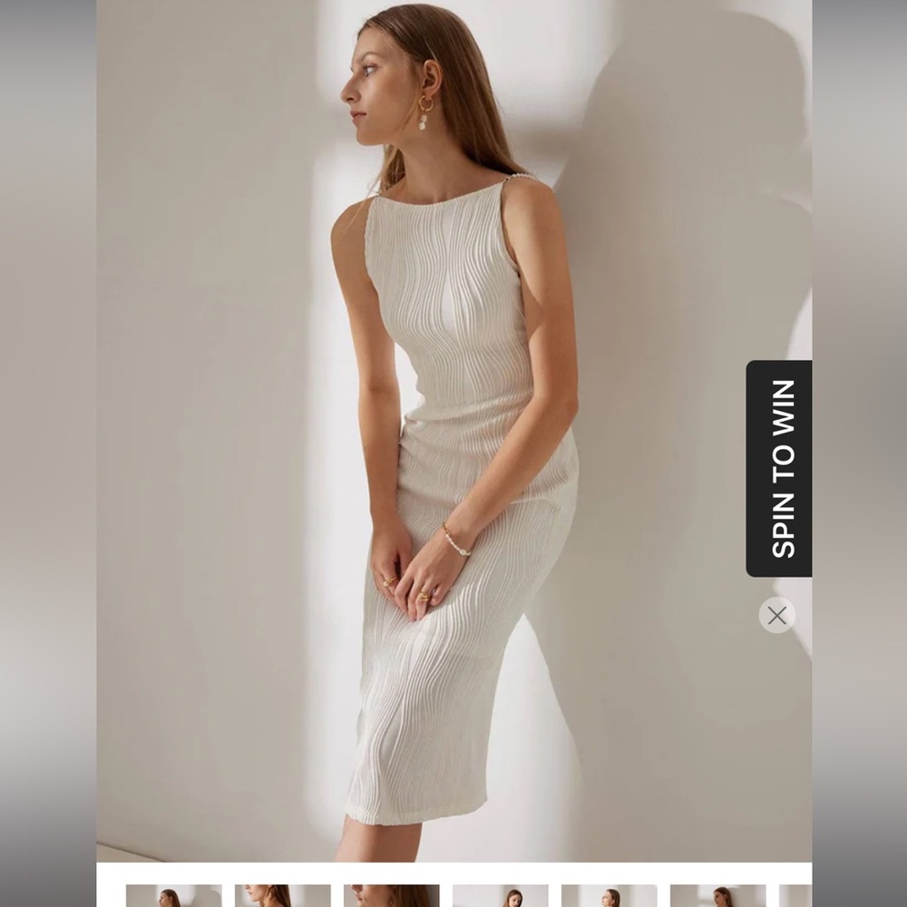 Rihoas White Bridal Dress (Shower or Rehearsal or After)